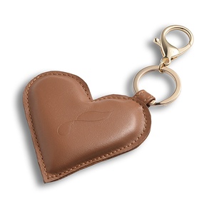 Bolso Mini de Cuero PU con Forma de Corazón Marrón Vintage de Marca de Diseñador, con Llavero - Product Image 2