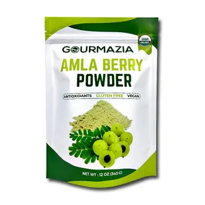 Food Grade Green Tea Packaging Custom Printed Moringa Powder Healthy Food Bags With Logo