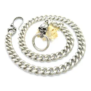 Bán Buôn Quần Tùy Chỉnh Mới Eo Cao Thép Không Gỉ Biker <span class=keywords><strong>Skull</strong></span> Punk Jean Wallet Chain Cho Nam Giới - Product Image 5