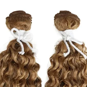 Noble venta al por mayor natural rizado ombre paquetes de tejido de ratán material de tejido recto sintético paquetes de cabello de tejido - Product Image 4