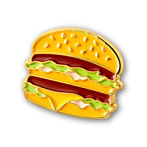 Accessori di Moda Trendy, Oggetti da Collezione <span class=keywords><strong>Gourmet</strong></span>, Merchandising di Marchi Fast-Food o Spille Classiche a Forma di Hamburger Come Regali da Viaggio - Product Image 1