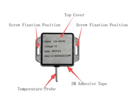 Traceur GPS GSM IoT Bluetooth BLE 4G pour le suivi et la surveillance à distance de la température des charges de camions