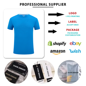 Camiseta de Secado Rápido Personalizada OEM, Impresión de Camisetas Unisex Transpirables para Gimnasio, Uniforme de Trabajo Personalizado con Logotipo Bordado, Camiseta Polo Blanca - Product Image 2