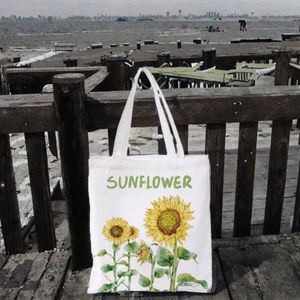 Bolsa de Compras de Lona con Asa para el Hombro, con Diseño de Dibujos Animados, Ecológica, con Logotipo Personalizado, para el Estilo de Vida de Verano y la Playa, Venta al Por Mayor - Product Image 3