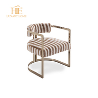 Fauteuil de salon moderne à prix d'usine, tissu doré, design nordique de luxe pour villa, housse amovible réglable, chaise de loisirs