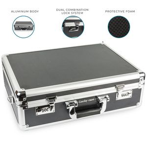 Chất lượng cao tùy chỉnh nhôm trường hợp khó khăn với pre-cut Foam chèn chống sốc nhôm Trường hợp với DIY bọt cho máy ảnh/drone/màn hình - Product Image 5