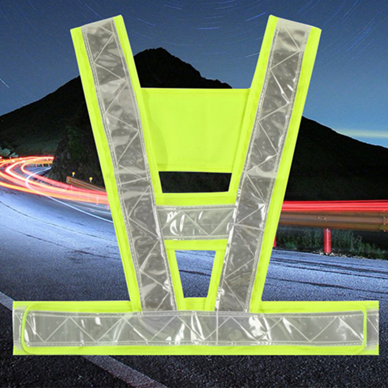 Mesh Engineer Jackets Construction Led Orange Black Reflective Safety Vest