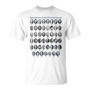 T-shirt Présidents des États-Unis blanc unisexe taille adulte - Product Image 1