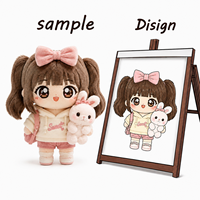 Porte-clés Peluche Kawaii Personnalisé 5cm, Breloque Anime Kpop Idol, Jouet en Peluche, Accessoire de Sac, Ensemble Cadeau Mignon