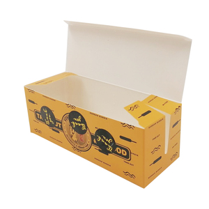 Customized Foldable Disposable Food Paper Box Hot Dog Box Packaging Takeout Food Box