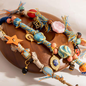 Fashion <b>Beaded</b> <b>Bracelet</b> With Tassels Star Pattern Unisex Jewelry Accessory - Product Image 4