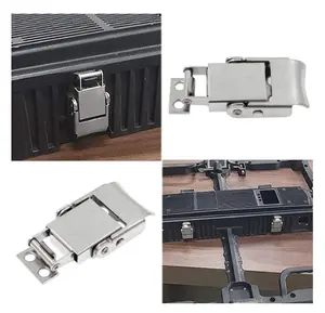 A31B Stainless Steel 304 Spring Loaded Draw Latch Toggle Hasp Clamp Latch Lock For Box Cabinet