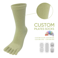 Chaussettes à orteils séparés personnalisables, professionnelles, livraison rapide, confortables, chaussettes de Pilates