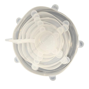 Lot de 6 couvercles en silicone multifonctionnels pour la conservation des aliments, vente en gros, offre spéciale - Product Image 5