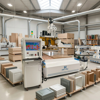Solución de Centro CNC ATC para Madera, Router CNC de Alta Precisión para Tallado de Madera, 3 Ejes, para la Industria del Mueble