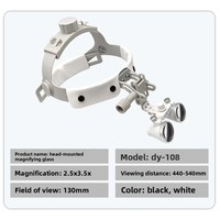 Professional Dental Loupes 2.5X 3.5X Headband Surgical Magnifier Glasses LED Light Oral ENT Orthopedic Medical Examination Loupe