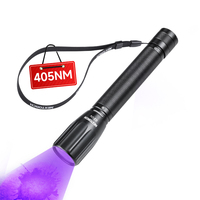 Lampe torche UV Nextorch 405nm 365nm, lumière bleue, détecteur d'empreintes digitales, vérificateur de billets, détecteur de scorpions, punaises de lit, durcissement de la colle UV