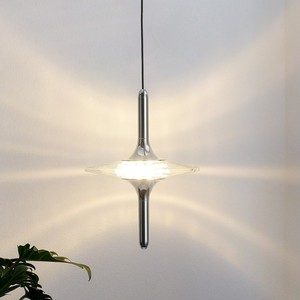 Lámpara colgante de cristal serie Star, LED redondo E27, luz cálida, lámpara de un solo cabezal para entrada, pasillo, dormitorio, iluminación decorativa - Product Image 4