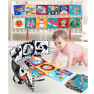 <strong>Christmas</strong> Decorations for Baby Cloth Soft Sensory <strong>Book</strong> Toy Baby <strong>Activity</strong> Toy Fabric Baby <strong>Book</strong> - Product Image 1