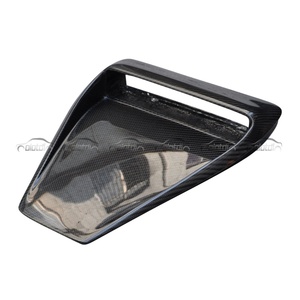 Couvre-prise d'air du capot avant en fibre de carbone style H2 pour Mitsubishi Lancer EVO X 10ème EV010 2008-2009 - Product Image 1