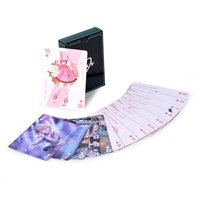 Cartes à jouer en papier personnalisées à double face imprimées sur le thème de Game of Thrones avec tapis de suivi des scores pour les jeux de stratégie en famille