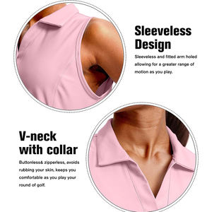 220 GSM femmes ajusté sans manches Polo 100% coton peigné piqué longue robe avec approvisionnement en vrac en gros Service personnalisé - Product Image 6