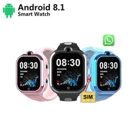 Reloj Inteligente para Niños con Android 8.1, Cámara HD, Videollamadas, Resistente al Agua IP67, GPS, SMS, WhatsApp, Calendario y Correa de Silicona
