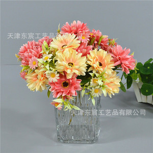 Chrysanthèmes artificiels Dongchen Crafts, fleurs en soie de 31 cm, décorations pour mariage et maison - Product Image 3