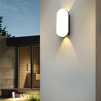 Applique murale extérieure minimaliste moderne, applique murale LED étanche IP65 pour entrée, jardin, balcon, patio, cour, couloir