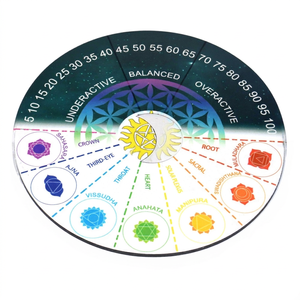 Tablero de Adivinación de 7 Chakras, Tablero de Mensajes Metafísicos, Artesanía Tallada para Principiantes en la Magia - Product Image 1