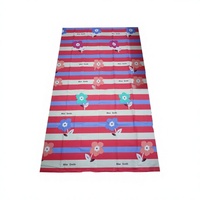Tissu sergé tricoté haute densité infroissable 100 % polyester avec impression de logo personnalisé pour les centres de villégiature, vente en gros, prix usine compétitif