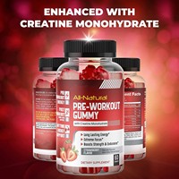 Permen Gummy Pre-Workout Label Pribadi OEM untuk Dewasa dengan Creatine Monohydrate yang Ditingkatkan untuk Pertumbuhan Otot & Manajemen Energi