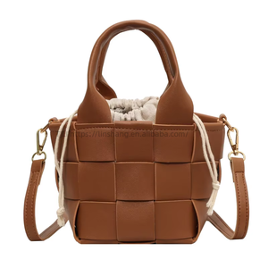 New Style Fashion Korean-style Woven Women's <b>Small</b> Single Zip Unique Design Ladies Shoulder Crossbody <b>Handbag</b> Retro Tanjing - Product Image 5