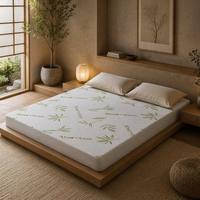 Protège-matelas respirant et imperméable Aosen 270 GSM en viscose de bambou rafraîchissante, fabriqué à partir de bambou, avec bords ajustés profonds