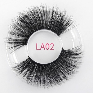 Pestañas Postizas de Visón Sintético 3D de 25mm, Naturales y Esponjosas, para Venta al por Mayor, con Logotipo Personalizado - Product Image 3