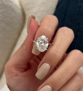 オーバルカットラボメイドダイヤモンド1-3カラットFカラーVS1クラリティIGI認定CVD/HPHTダイヤモンドラボ成長婚約ステートメントジュエリー - Product Image 5