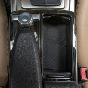 สติ๊กเกอร์แผงที่วางแก้วคอนโซลกลาง Xingbaiwang สำหรับ Mercedes-Benz W212 W207 E-Class ที่นั่งด้านหน้า ทำจากสแตนเลส - Product Image 1