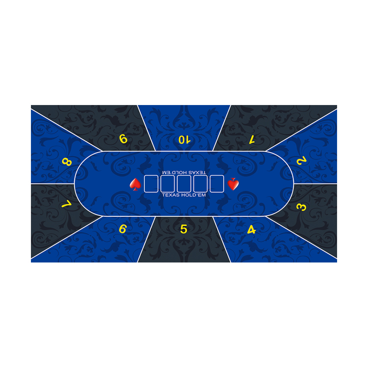Аксессуары для казино, 10 игроков, Техасский Холдем, ткань для покерного стола, коврик для покера, войлочная Раскладка