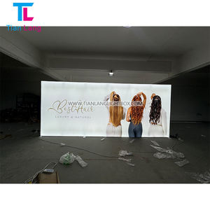 TianLang Stretch Fabric <b>Backdrop</b> Trade Show Advertising Equipment LED Metal Light Box <b>Stand</b> Fabric Lightbox - Product Image 1