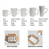 Tasse à Café en Céramique Vierge pour Sublimation 11 oz, Meilleure Vente, Écologique, Qualité Alimentaire, en Porcelaine, à Imprimer