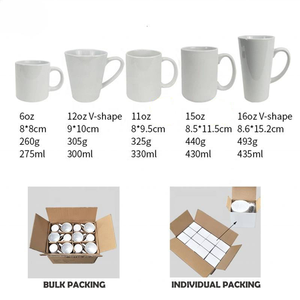 Tasse à Café en Céramique Vierge pour Sublimation 11 oz, Meilleure Vente, Écologique, Qualité Alimentaire, en Porcelaine, à Imprimer - Product Image 2