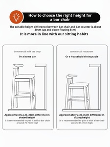 Taburete <span class=keywords><strong>de</strong></span> Bar <span class=keywords><strong>de</strong></span> Madera Maciza <span class=keywords><strong>de</strong></span> Fresno Nórdico con Respaldo <span class=keywords><strong>de</strong></span> Cuerno <span class=keywords><strong>de</strong></span> Buey, Taburete Alto Moderno y Sencillo para <span class=keywords><strong>Cocina</strong></span>, Isla <span class=keywords><strong>de</strong></span> <span class=keywords><strong>Cocina</strong></span> o Bar en Casa - Product Image 5