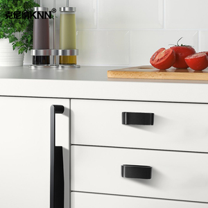 Tiradores de Gabinete Negros Modernos, Tiradores de Cajón Minimalistas Nórdicos, Perillas para Puertas de Armario - Product Image 2