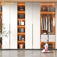 Armoire sur mesure à portes plates, style moderne et minimaliste, haute qualité, placard de chambre sur mesure, cloison réglable, construction solide