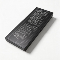 Boîte d'emballage rigide personnalisée, écologique et réutilisable pour clavier d'ordinateur, avec couvercle à double ouverture, en matériaux recyclés