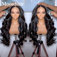Perruque en cheveux humains bouclés 13x6 de qualité supérieure, sans colle, longue, naturelle, transparente, à ondulations profondes, en dentelle, vente en gros