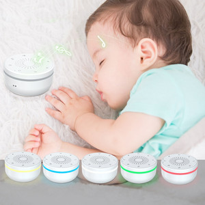 Solo 85g, luz nocturna de 5 colores, 30 sonidos relajantes, Control de volumen, <span class=keywords><strong>mejor</strong></span> ayuda para dormir, máquina de ruido blanco, altavoz portátil para bebé - Product Image 1