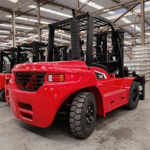 Factory Price 7 Ton Diesel <strong>Forklift</strong> 7000kg Fork Lift Truck with <strong>Spare</strong> <strong>Parts</strong> - Product Image 1