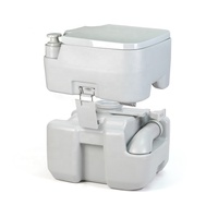 12L+20L Portable Outdoor Toilet with Drains Pipe Rv caravan Toilet