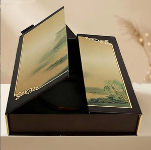 Caja Rígida Magnética Personalizada de Alta Gama, Ecológica y Biodegradable, con Diseño de Paisaje Chino, Forro de Seda, Impresión a Cuatro Colores - Product Image 4